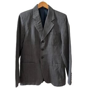 Teen Boys Nautica black herringbone blazer sport coat 20 XL